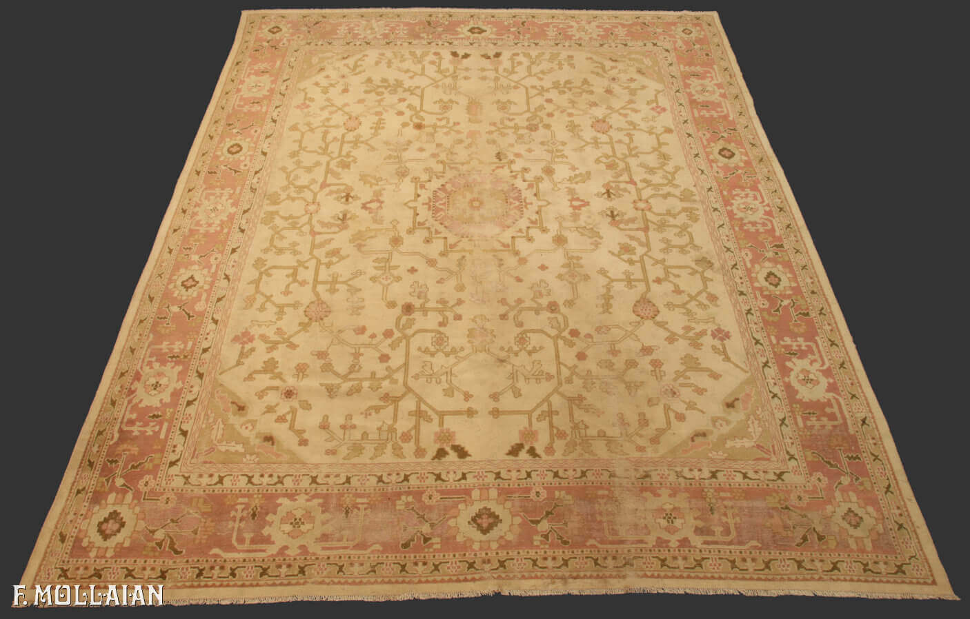 Tapis Turc Antique Ushak (Oushak) n°:12784316